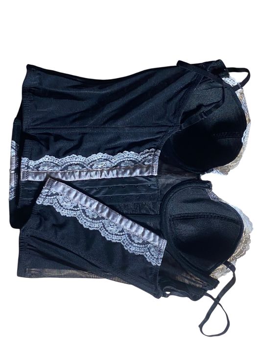 бюстгалтер корсет чорний мереживний h&m