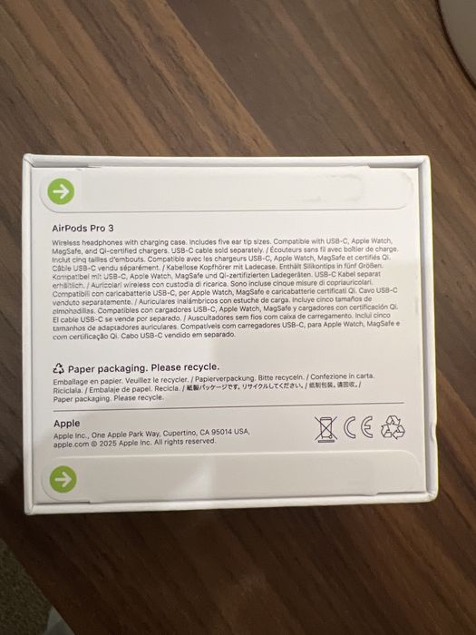 Apple Airpods Pro (3 gen) (selado) - garantia Worten