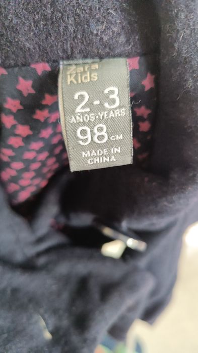 Kurtka, Płaszczyk dla dziewczynki Zara Kids 92