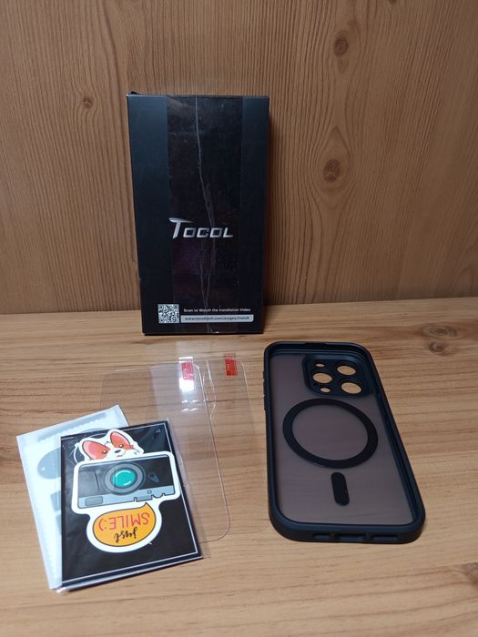 Etui do iPhone 15 Pro, 2 szt szkła hartowanego