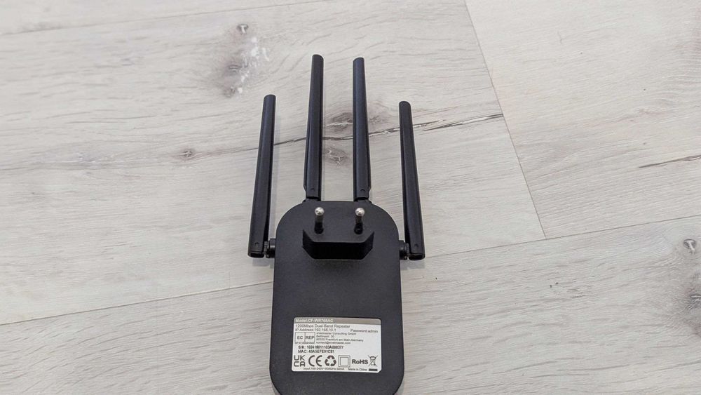 Підсилювач WiFi QLOCOM CF-WR768AC 1200Mbps 2.4/5GHz 4 антени репітер ретранслятор усилитель вай фай WiFi Repeater AC1200