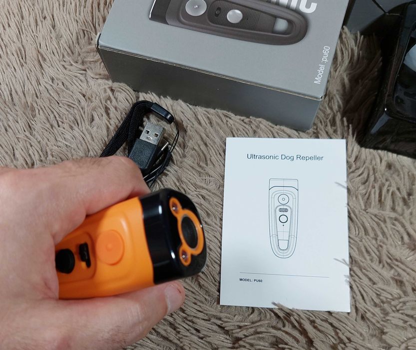 Крутой отпугиватель собак Ultrasonic PU-60 ORANG (відлякувач собак)