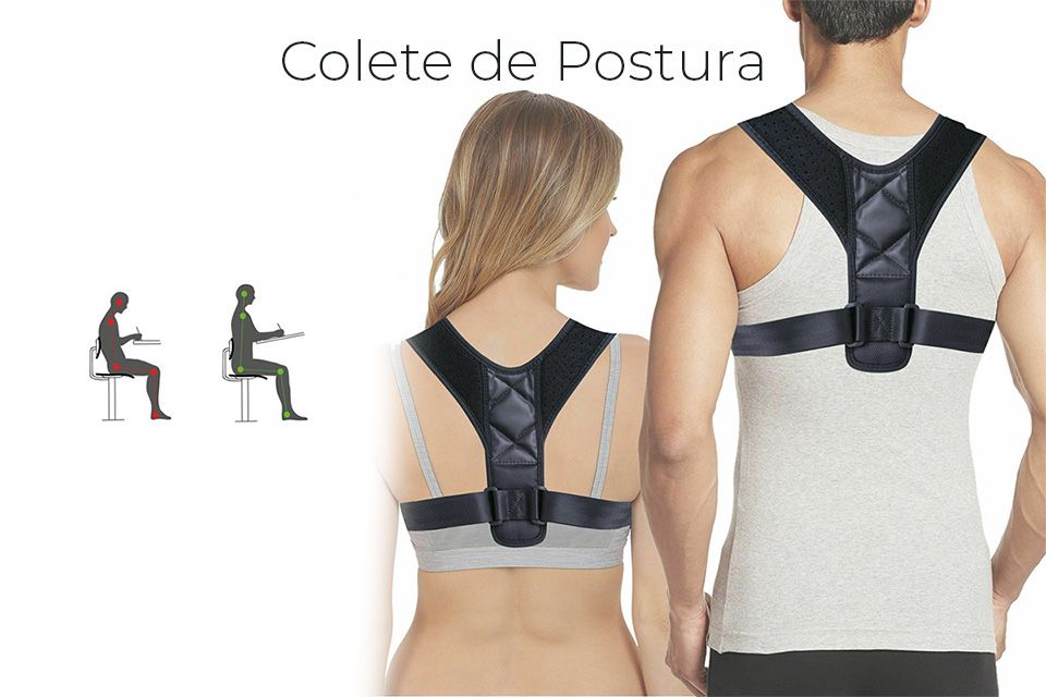Colete ortopédico corretor de postura para a coluna e costas Real, Dume E  Semelhe • OLX Portugal