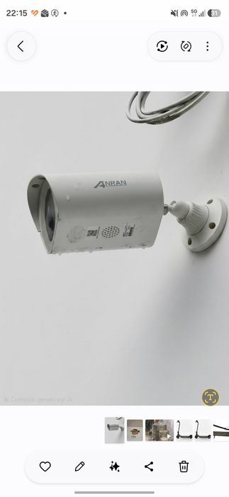 Câmara WiFi Exterior ANRAN C/ painel SOLAR integrado – 2K e Sem Fios