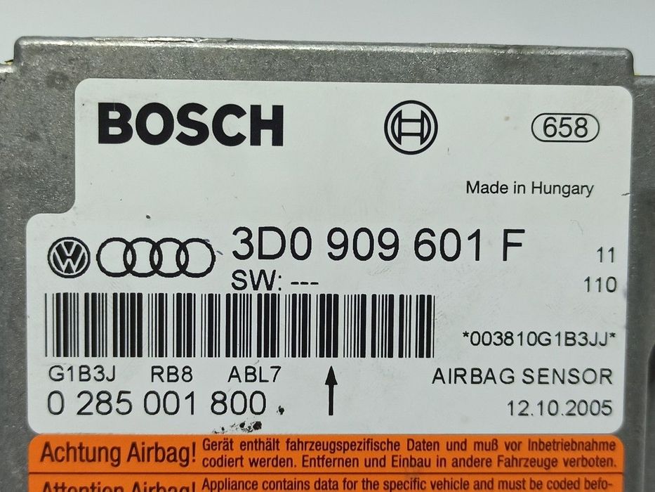 CENTRALINA DE AIRBAG VOLKSWAGEN TOUAREG (7LA) TDI R5