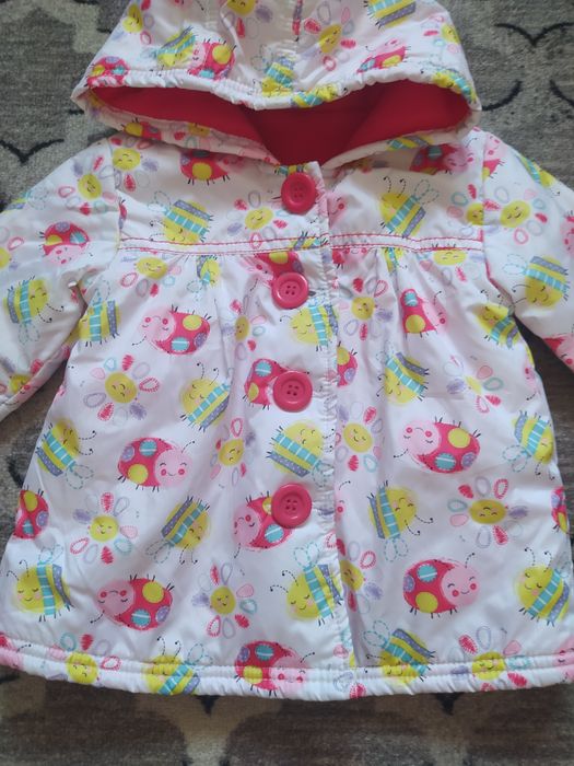 Kurtka wiosenna z kapturem na polarze George jak nowa