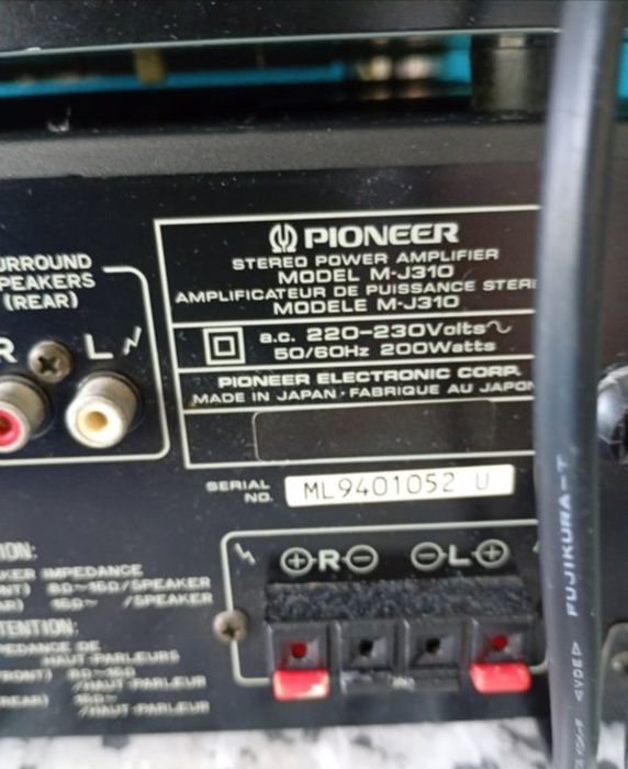 Amplificador Pioneer - 1992 - 2 peças