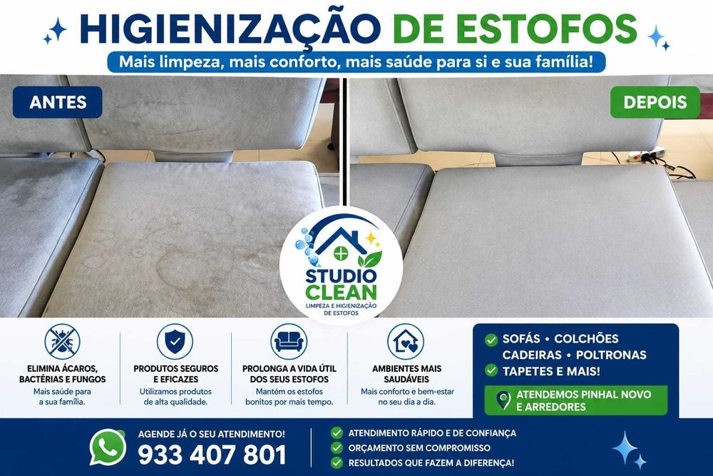 Higienização de Sofás e Estofos Profissional