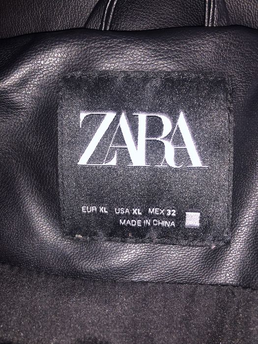 Puchowa zimowa kurtka Zara roz L oversize