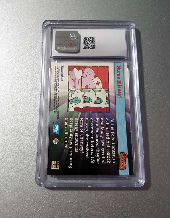 Nurse Blissey! W Brock - CGC 8.5 - Pokémon Topps 2001