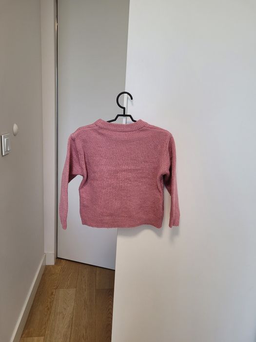 Sinsay Różowy Sweter z Kotem r. 98