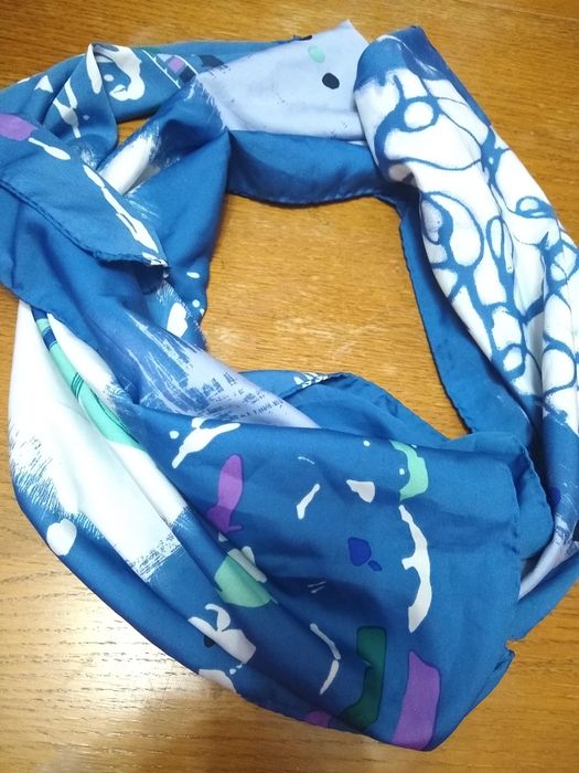 Szal  100%jedwab nat157x37 cm pięknyy