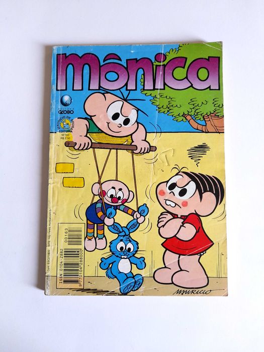 Livro BD Mônica Número 163 de 2000 Turma da Mônica para Coleção