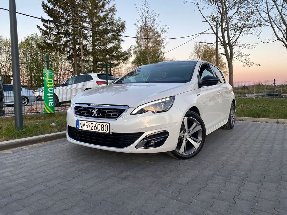 Peugeot 308 *full led*panorama*automat*biała perła*po serwisie*gt line*
