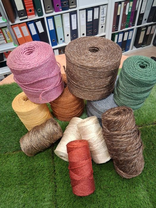 Fio de sisal 2 cabos em cor natural e outras