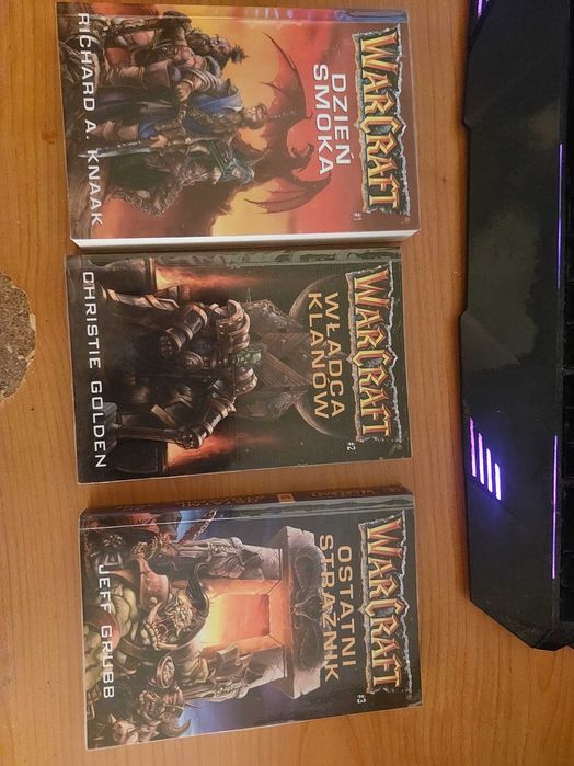 Książki Warcraft Trylogia Dzień Smoka, Władca Klanów, Ostatni Strażnik