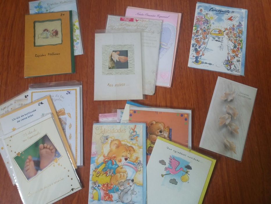 Postais: Aniversário, Natal, Mãe, Pai etc