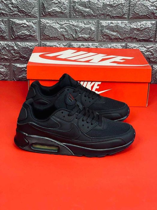 Кроссовки Nike Air Max 90 мужские Черные Лето2025! Чоловічі Найк кроси