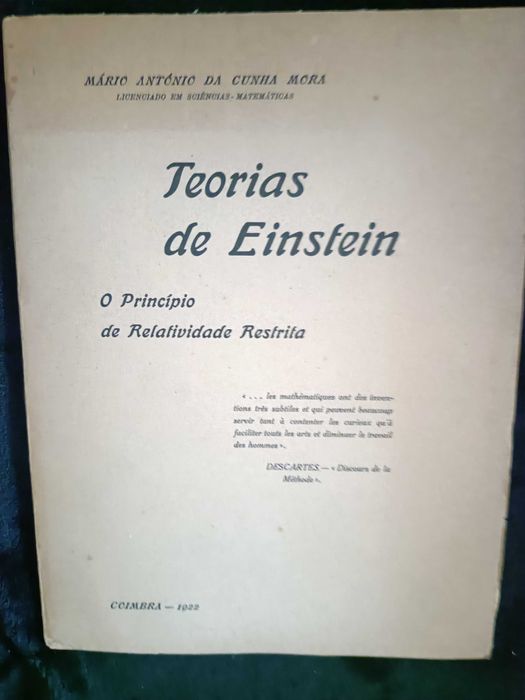 Livro "Teorias de Einstein" de 1922