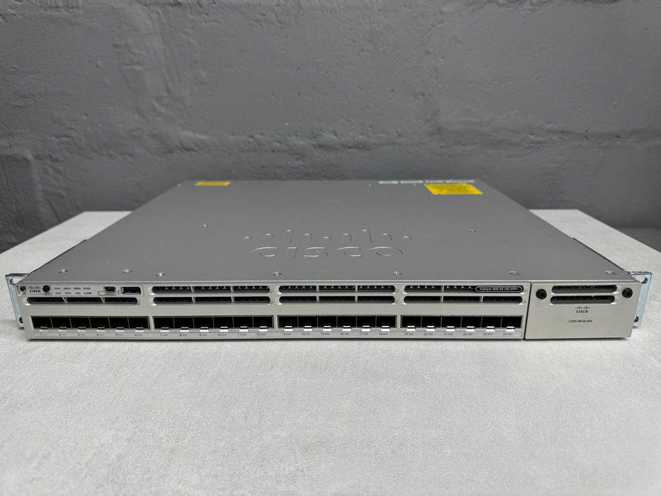 24 порта SFP+(10G) Cisco Catalyst WS-C3850-24XS-E безнал/гарантия