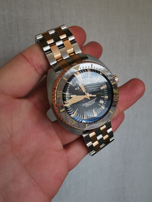 Zegarek Nethuns Aqua II Steel 300M Automatic szafirowe szkło