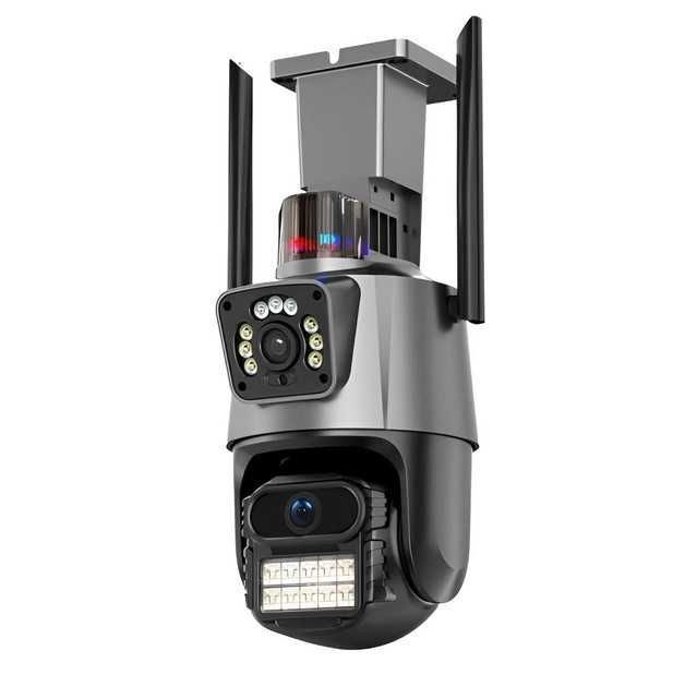 Уличная Камера видеонаблюдение WiFi поворотная два объектива P11 V380