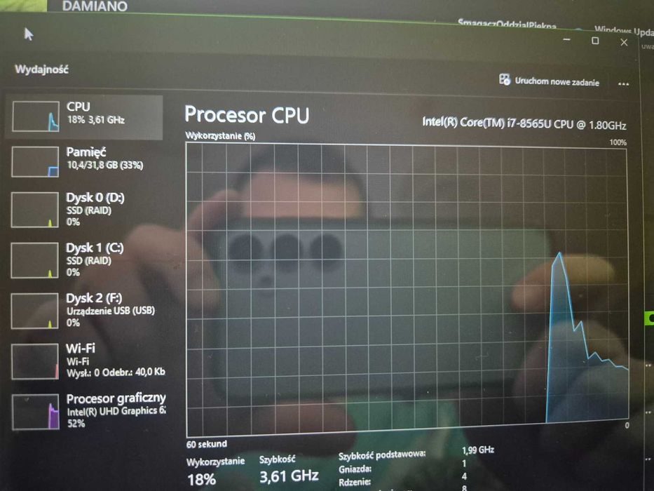 Laptop tablet 2-w-1 Dell Inspiron 5482 Core i7-8565U 32GB RAM