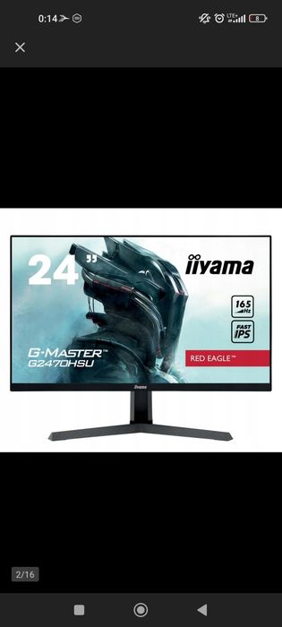 Iiyama 165 hz 1080p 1 msc
