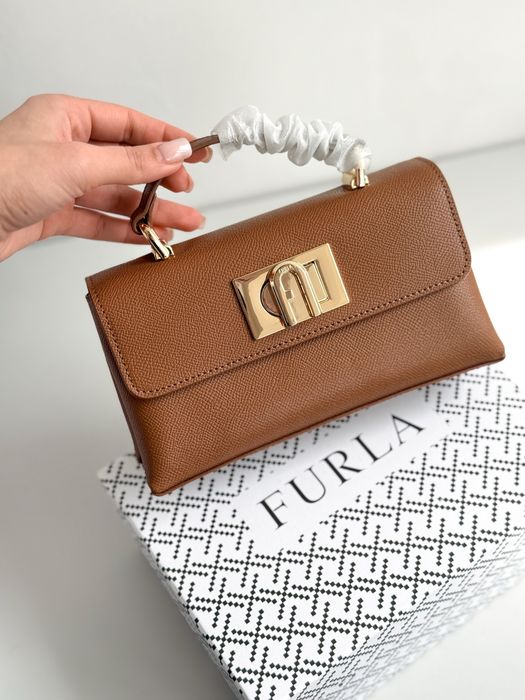 Сумка Furla коричнева натуральна шкіра