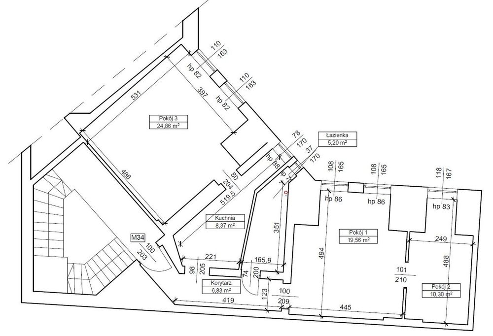 75m² | 3pokoje | Stare Miasto | do własnej aranżacji