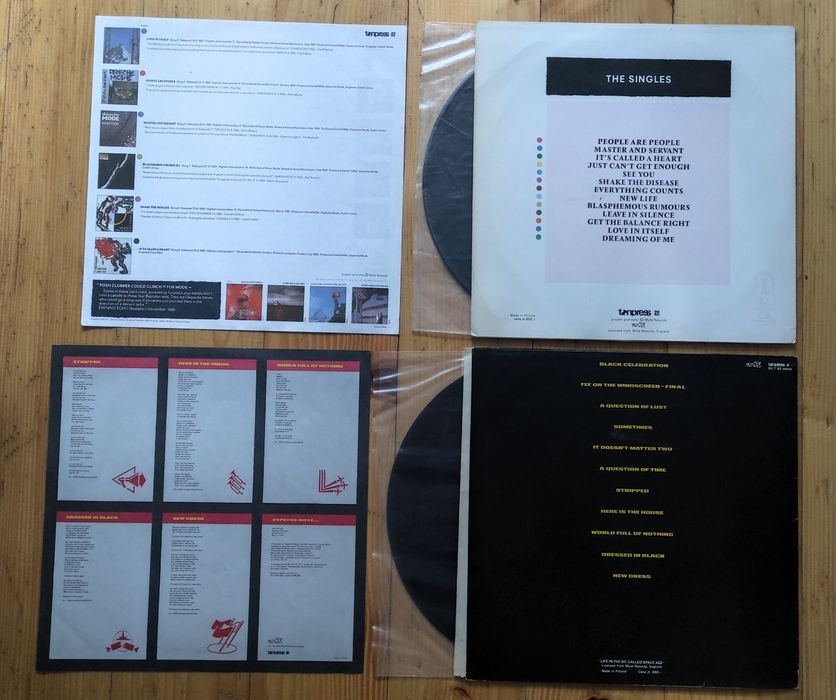 Depeche Mode – duża kolekcja winyle + DVD + bilety + książka