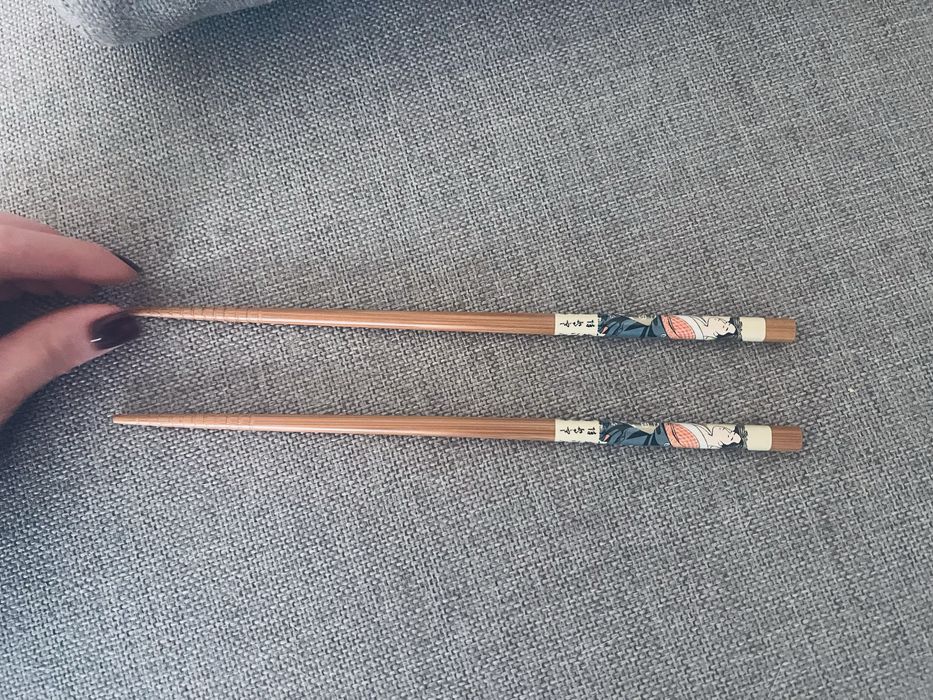 Japońskie drewniane pałeczki do sushi