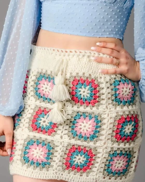 Spódniczka szydelkowe