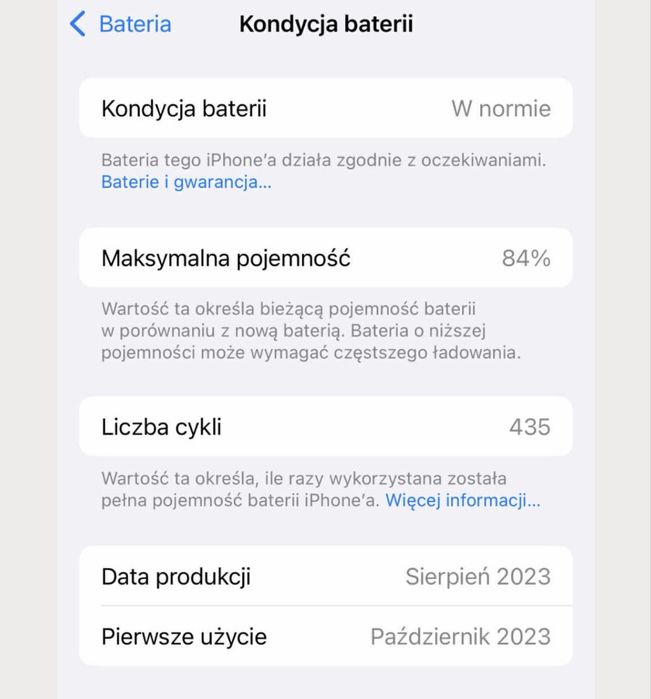 Iphone 15, 256 GB- tytanowy czarny, stan idealny