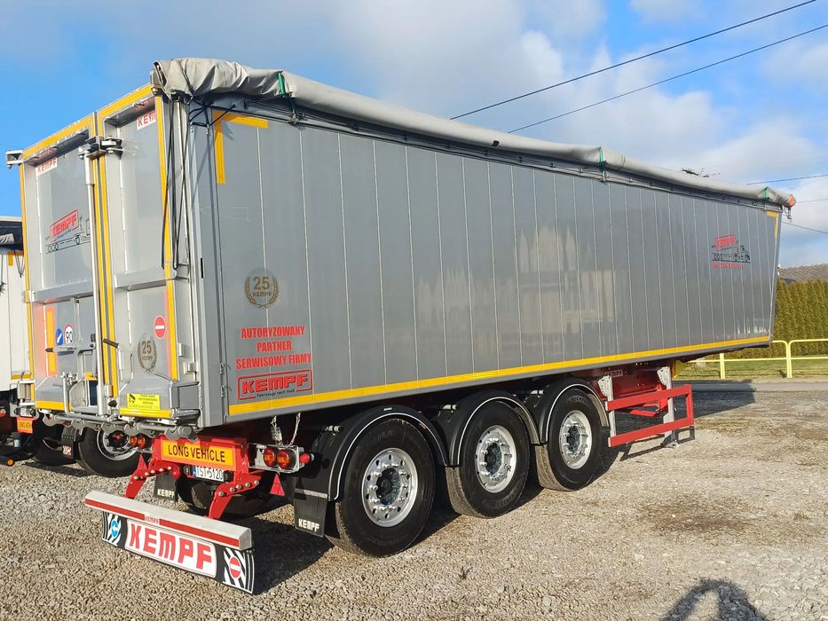 Kempf Naczepa Wywrotka KEMPF Poj, 50 m3 ,Klapo -drzwi  Wibrator muldy, 6250 kg Felgi Aluminiowe, Zegar nacisku , SUPWR STAN !