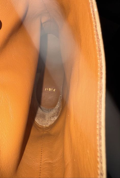 Botki skóra naturalna 39 brązowe karmel włoskie buty