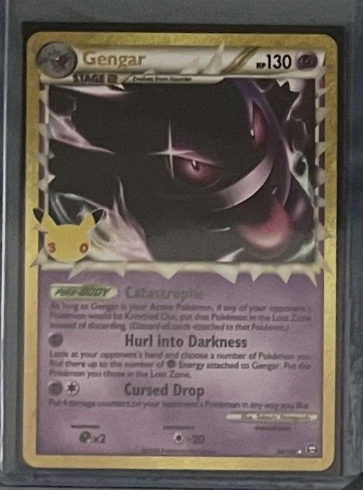 Carta Pokemon 30 aniversario Gengar 30c TM 94