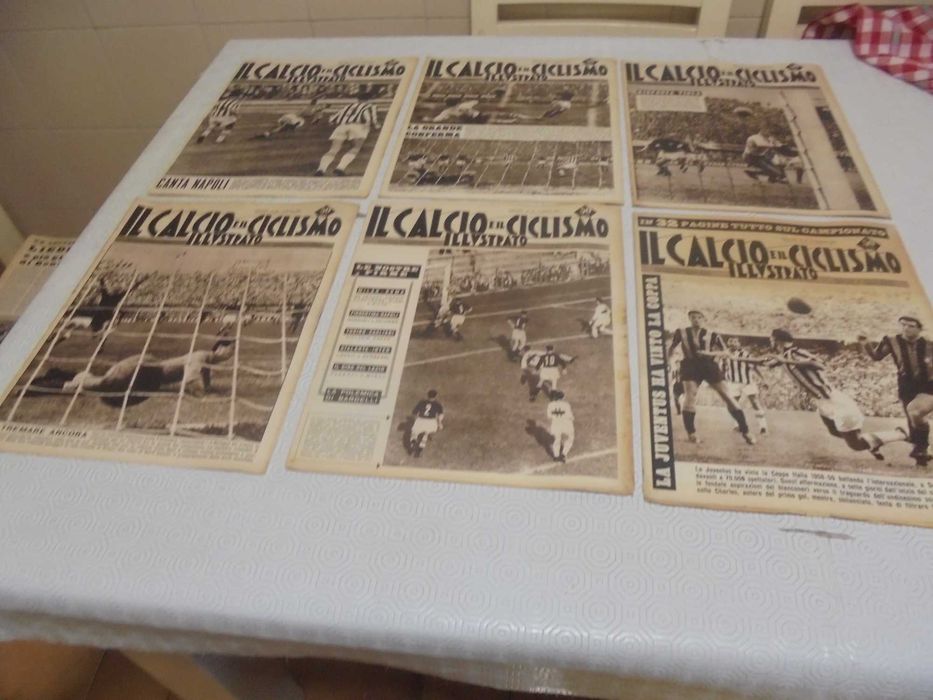 Jornais Italianos de desporto Il Calcio e il Ciclismo Illustrato