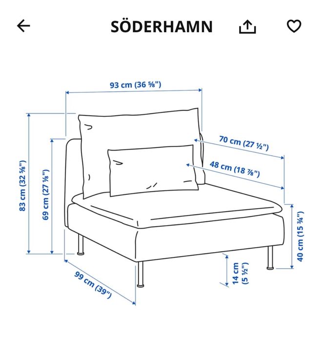 Sofá Soderhamn Finnsta White