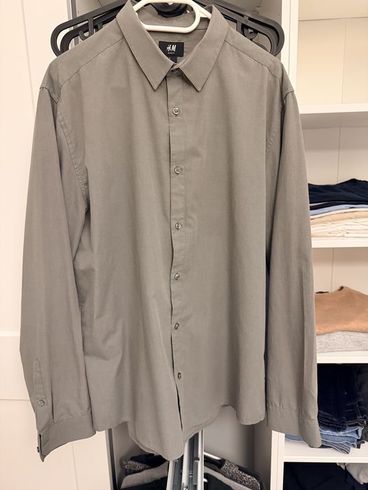 Koszula HM slim fit easy iron XL