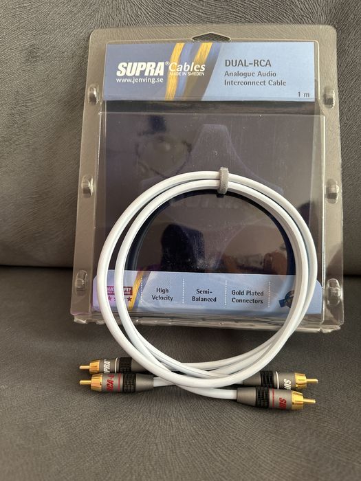 Przewód audio SUPRA DUAL-RCA
