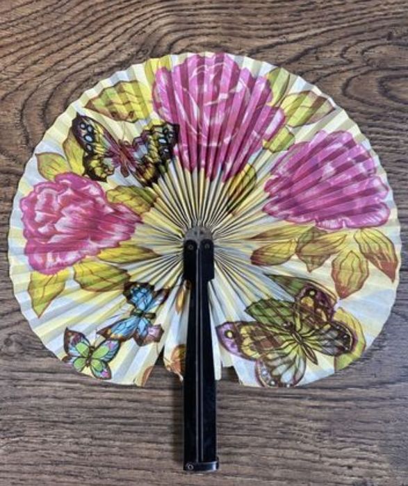 Советский бумажный веер СССР віяло радянське