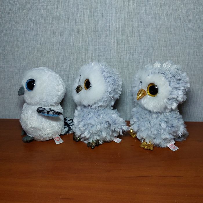 Мягкая игрушка Ty сова Owlette. 15 см.
