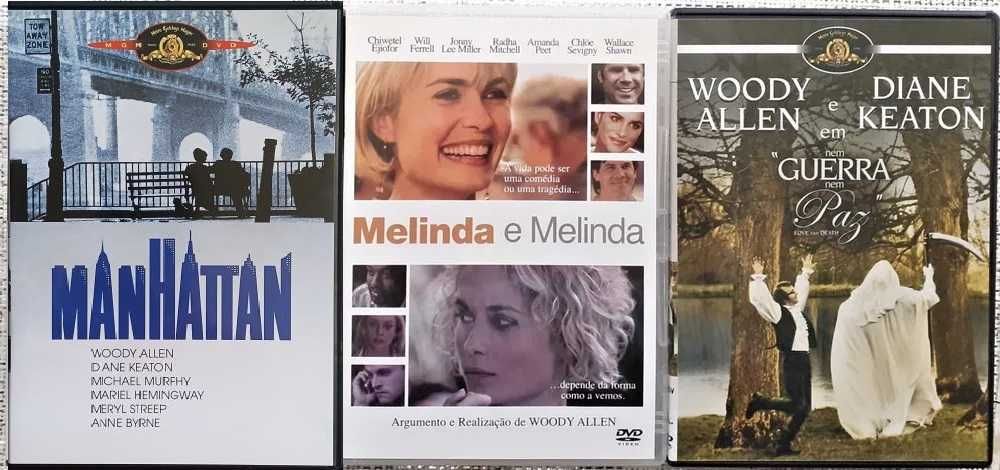 Woody Allen - 25 DVDs - RAROS - MUITO BOM ESTADO
