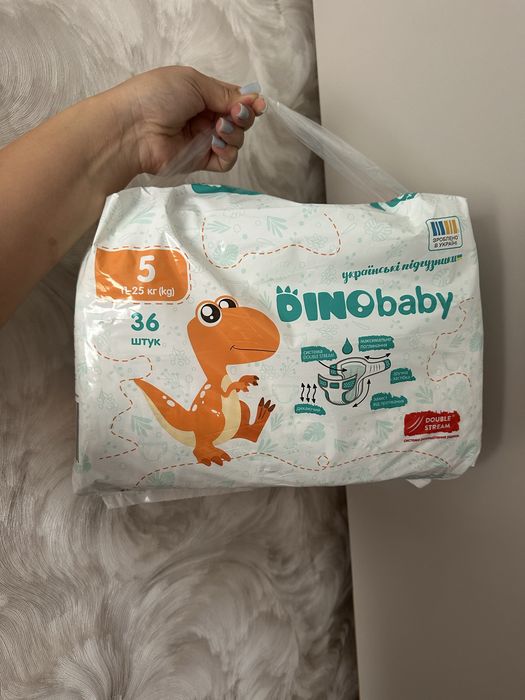 Підгузки Dino Baby 5 (11-25 кг), 36 шт