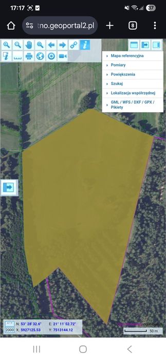Działka 10.05 ha Mazury w Jednym Kawałku