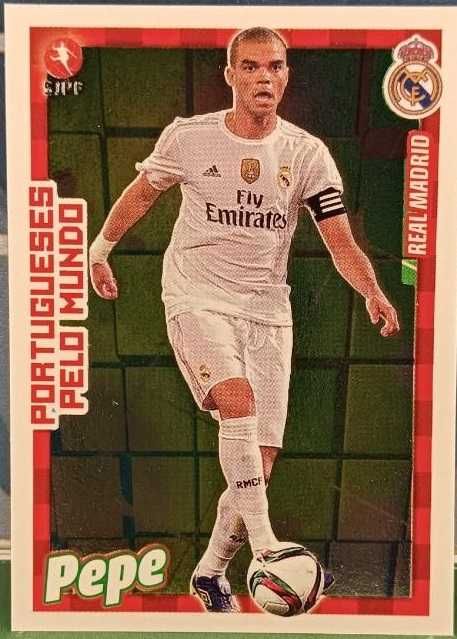 Cromo Pepe nº 403 – Panini Futebol 2015/16 – Real Madrid