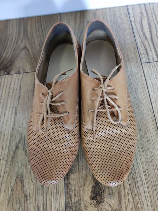 Buty Lasocki rozmiar 37/38 brązowe ażur wiązane oxfordki