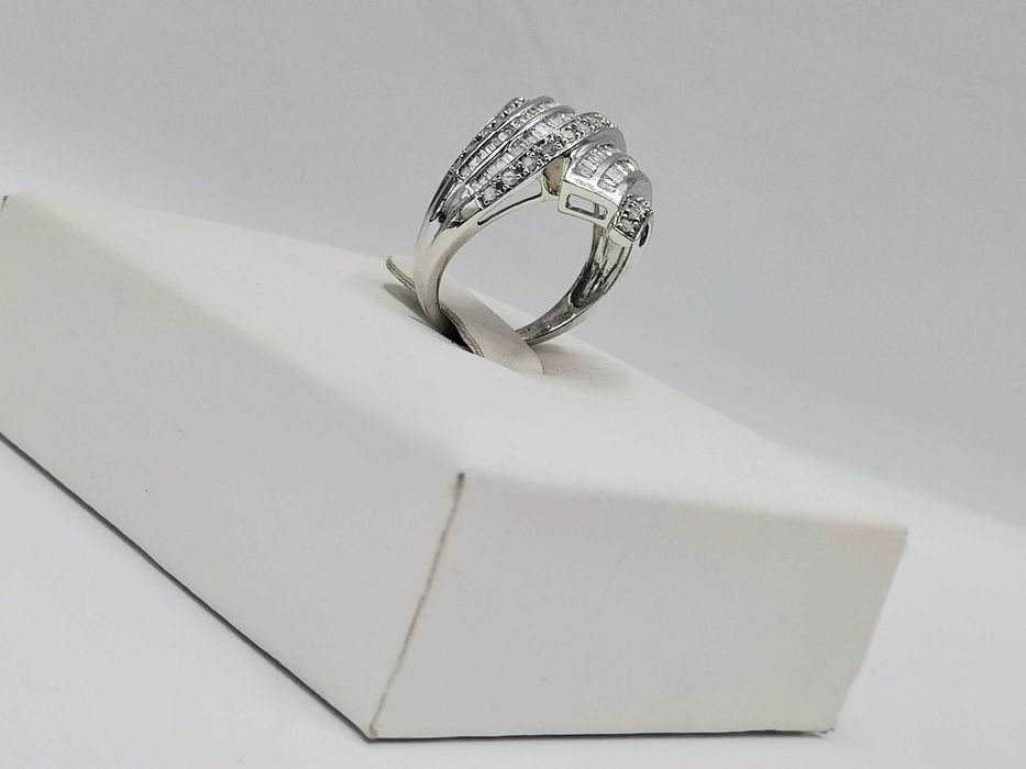 Pierścionek z brylantami- 1 ct, białe złoto, Diament, Piotrkowska 76