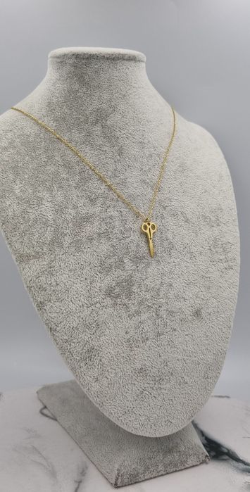 Naszyjnik celebrytka nożyczki Blueberry stal chirurgiczna 316L